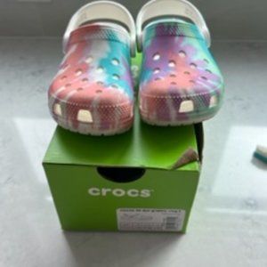 Crocs Tie Dye, Toddlers Size 10